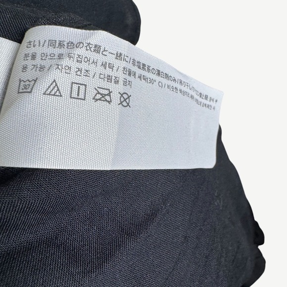 Abercrombie & Fitch Black Poplin V-Neck Double Strap Maxi Dress Size Small - Picture 8 of 8